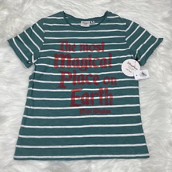 Disney Parks Small Size 6 T-Shirt Forever Junk Food Most Magical Place On Earth - Picture 1 of 8